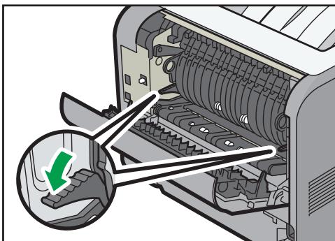 RICOH SP 3600SF - Si le papier n'est pas coincé dans l'unité de fusion, retirez le papier coincé depuis l'intérieur de l'imprimante. - 3