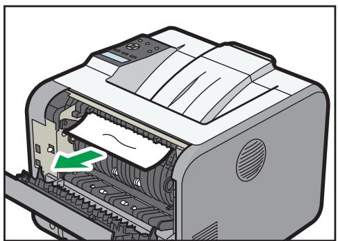 RICOH SP 3600SF - Si le papier n'est pas coincé dans l'unité de fusion, retirez le papier coincé depuis l'intérieur de l'imprimante. - 1