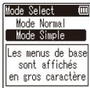 OLYMPUS VN-731PC- DNS - Appuyez sur la touche + / - pour modifier le mode. - 2