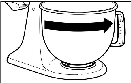 KITCHENAID ARTISAN 5KSM150PSEGA - Fixation/retrait du bol - 4