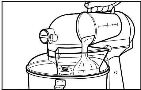 KITCHENAID ARTISAN 5KSM150PSEGA - Utilisation du couvercle verseur/protecteur* - 2