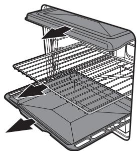 SMEG CPF9GPAN  -  CPF9GPBL -  CPF9GPOR -  CPF9GPR -  CPF9GPWH -  CPF9GPX -  CPF9GPYW -  CPF9GPBL -  CPF9GPOR -  CPF9GPR -  CPF9GPWH -  CPF9GPWH -  CPF9GPX -  CPF9GPYW - Nettoyage de l'intérieur du four - 1