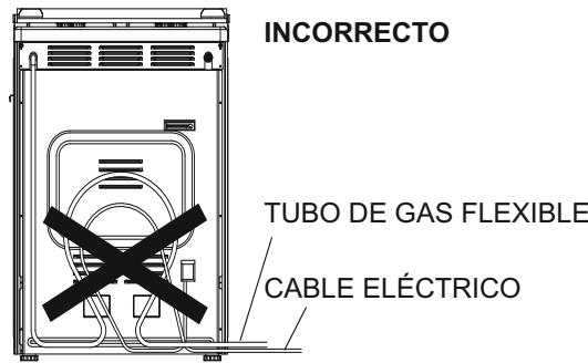 CANDY CCG6503PW - Conexión con un tubo flexible no metalico - 2