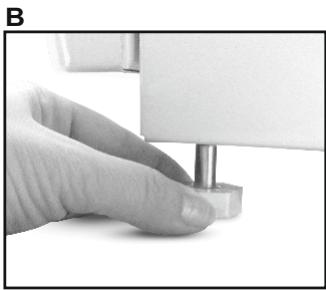 CANDY CCG6503PW - Piedini e ruote regolabili - 3