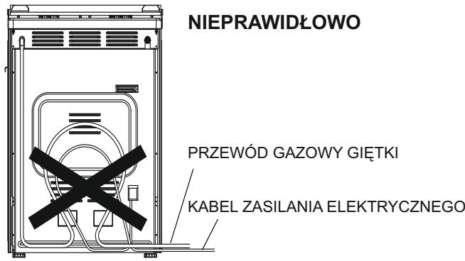 CANDY CCG6503PW - PODŁACZENIE DO INSTALLACJI GAZOWEJ - 2