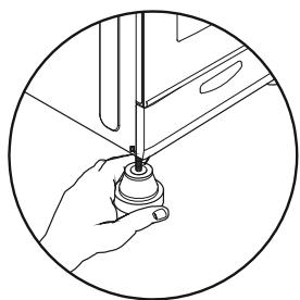 CANDY CCG6503PW - FEET ADJUSTMENT - 4