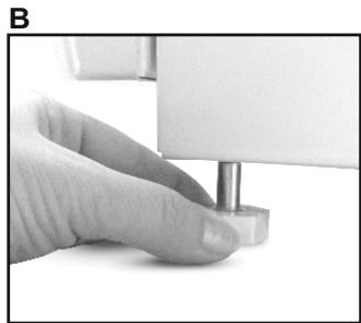 CANDY CCG6503PW - HÖHENREGULIERUNG DER FÜSSSE - 2