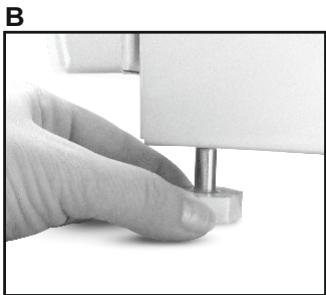 CANDY CCG6503PW - REGULACJA NOZEK - 3