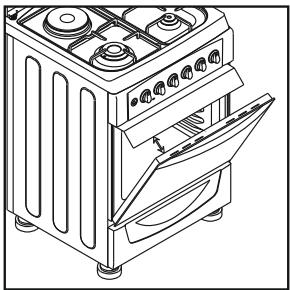 CANDY CCG6503PW - UTILISATION DU FOUR GRIL - 1