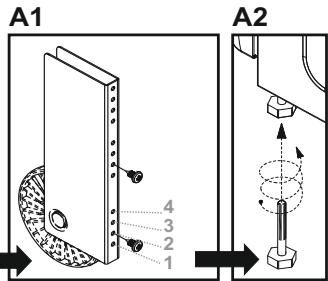 CANDY CCG6503PW - REGULACJA NOZEK - 2