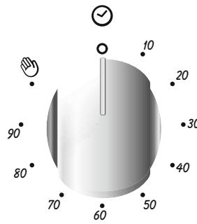 CANDY CCG6503PW - BENUTZUNG DES TIMERS FÜR BACKZEITENDE - 1