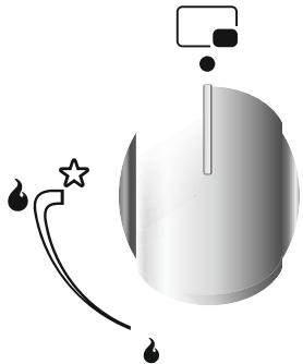 CANDY CCG6503PW - 3.1.ИСПОЛьЗOBAHNEГАЗOBыIX KOHФОPOK, PACПОЛЖЕHHыIX CBEPXY HA ПЛNTE - 1