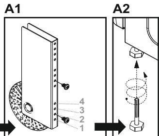 CANDY CCG6503PW - Ruedas y patas ajustables - 2