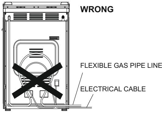 CANDY CCG6503PW - Connection with a Flexible Non-metallic Pipe - 2