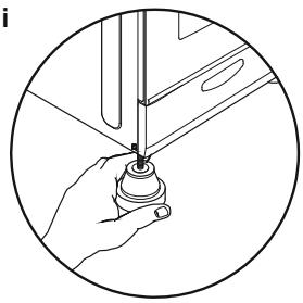 CANDY CCG6503PW - Piedini regolabili - 1