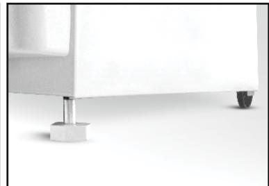 CANDY CCG6503PW - Ruedas y patas ajustables - 4