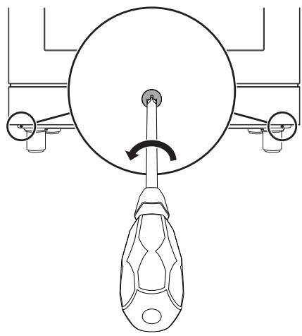 SMEG BM93IBL - Montage du socle avant - 1