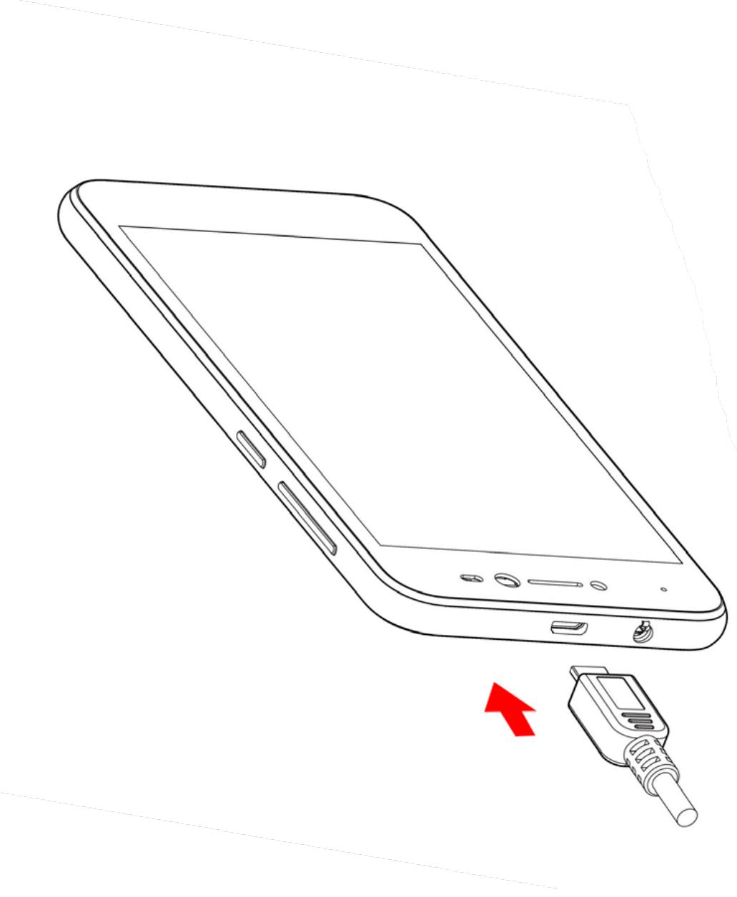 WIKO Y50 - Φόρτιση της μπαταρίας - 1