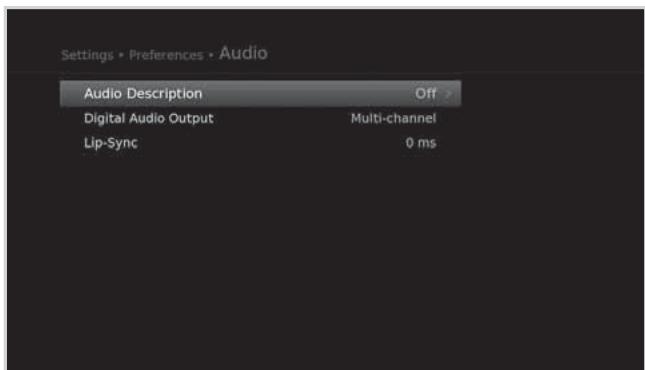 HUMAX E0773 - Setting Audio Description - 1