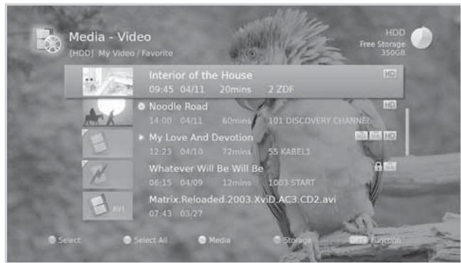 HUMAX E0773 - Playing Recordings (Video) - 1