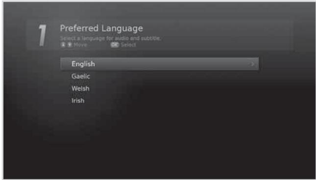 HUMAX E0773 - Preferred Language - 1