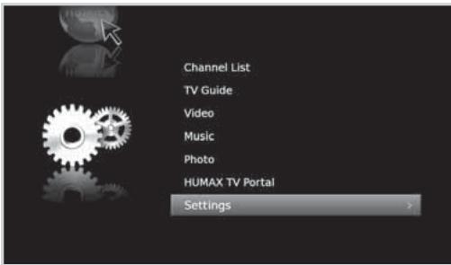 HUMAX E0773 - Menu Overview - 1