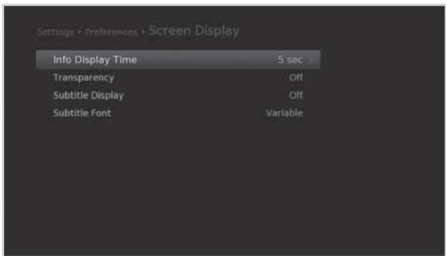 HUMAX E0773 - Setting Transparency - 1