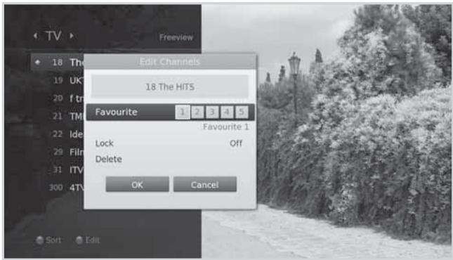 HUMAX 5301 - Locking / Deleting Channels - 1