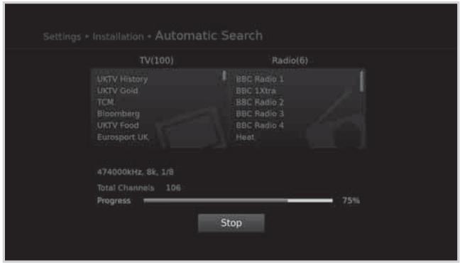 HUMAX 5301 - Automatic Search - 2