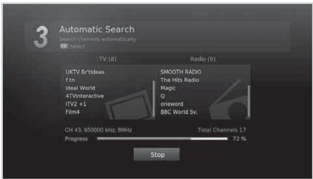 HUMAX 5301 - Automatic Search - 1