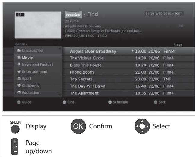 HUMAX 5301 - By Genre - 1
