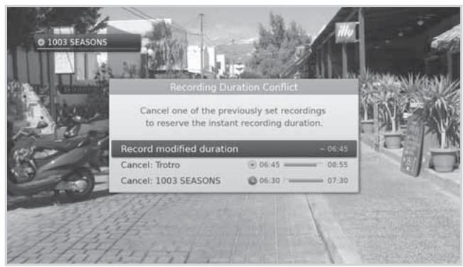 HUMAX 5301 - Recording Duration Conflict - 1