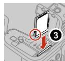 NIKON P950 - Inserting the battery and memory card - 4