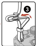 NIKON P950 - Attaching the strap - 2