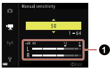 NIKON P950 - Using the manual sensitivity screen - 1