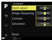 NIKON P950 - Use ▲▼ to highlight the desired option and use ▲▶ to select a value. - 1