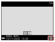 NIKON P950 - Select a movie in full-frame playback mode and press the button to play it back. - 1