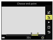 NIKON P950 - Use to select (choose end point). - 1