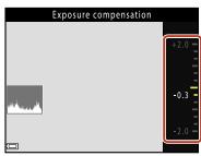 NIKON P950 - Select a compensation value and press the 念 button. - 1