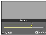 NIKON P950 - Use to adjust the effect level and press the button. - 1