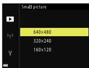 NIKON P950 - Use the multi selector to select the desired copy size and press the @ button. - 1