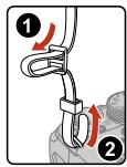 NIKON P950 - Attaching the strap - 1