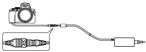 NIKON P950 - Attaching the EH-5d AC Adapter and EP-5C Power Connector - 4