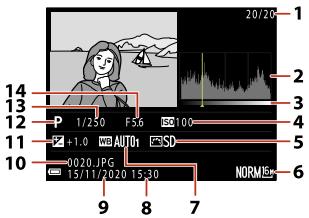 NIKON P950 - Tone level information - 1