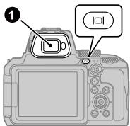 NIKON P950 - Switching between the monitor and viewfinder - 1