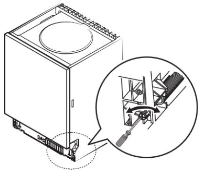 SCHNEIDER ELECTRIC SCLB272A0B  -  SCLB272A0N -  SCLB272A0X - Étape 3 : réglage de la tension des ressorts de la porte - 1