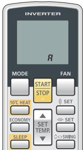 ATLANTIC ASYG9LMC.UI UNITE INTERIEURE MURALE COMPACT INVERTER - Sélection du code de signalisation de la télécommande - 1