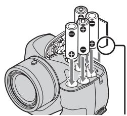 SONY CYBER-SHOT DSC-H200 - Einsetzen der Batterien/einer Speicherkarte (getrennt erhältlich) - 2