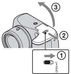 SONY CYBER-SHOT DSC-H200 - Vkladanie batérií/pamä'tovej karty (predáva sa osokitne) - 1