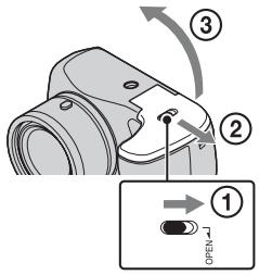 SONY CYBER-SHOT DSC-H200 - Inserir as pilhas/um cartão de memória (vendido separatamente) - 1